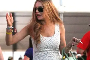 Lindsay at Coachella earlier this year